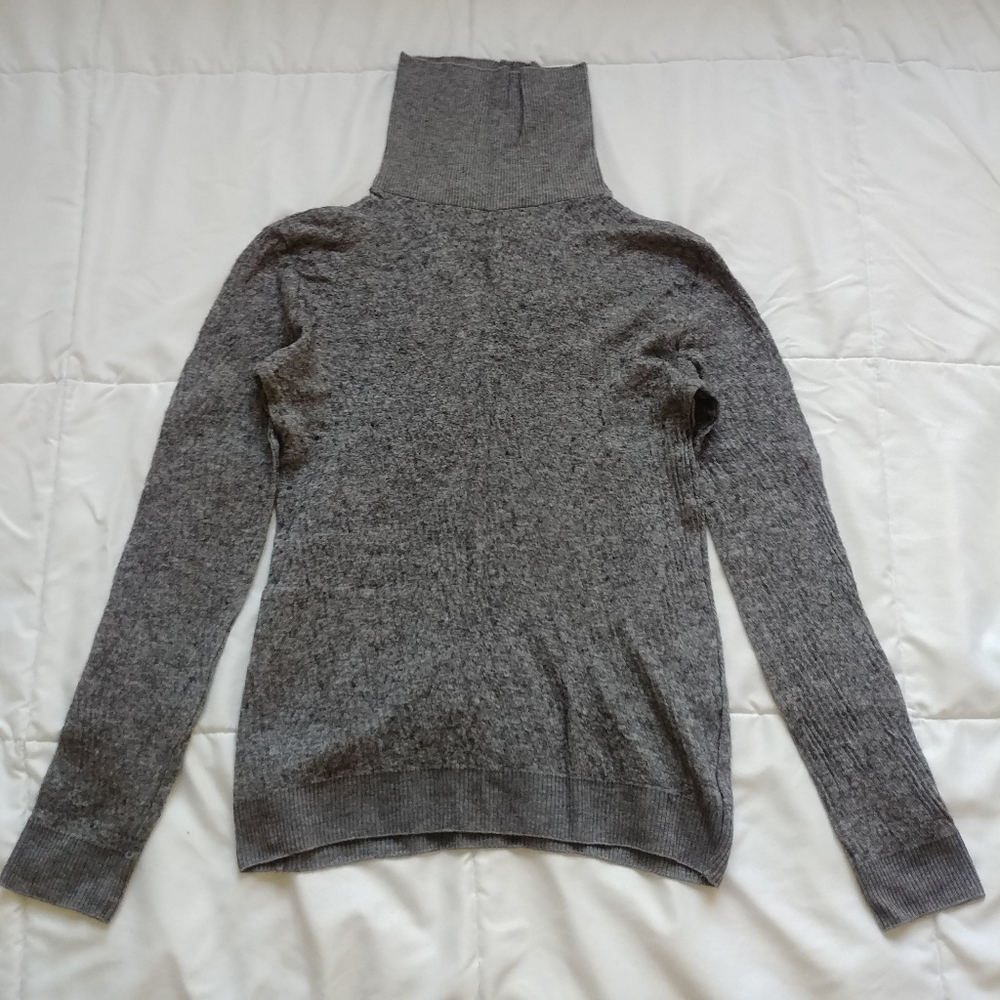 Grey Turtleneck Sweater